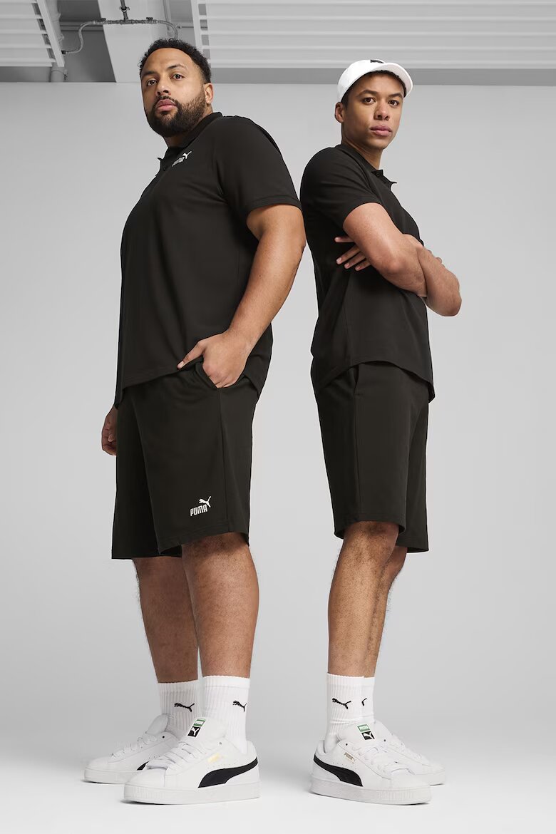Puma Памучни шорти с джобове Черен