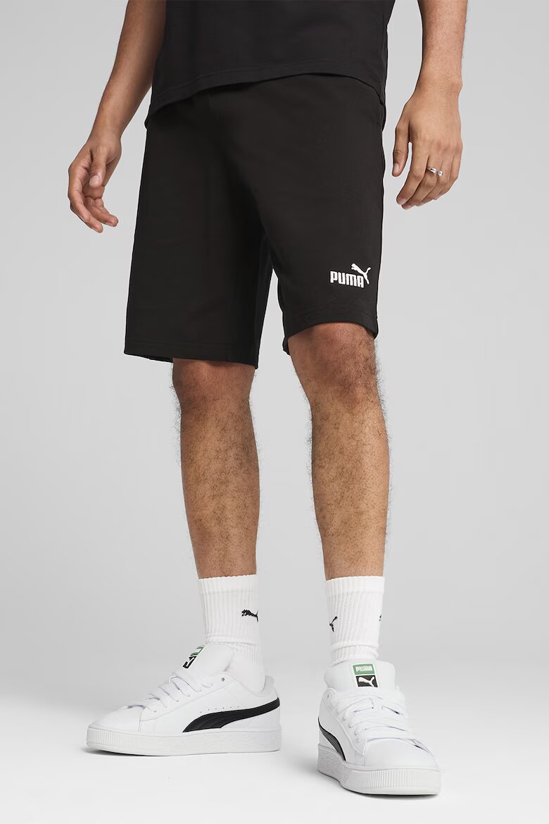 Puma Памучни шорти с джобове Черен