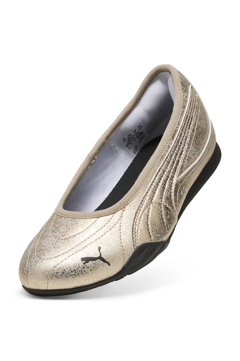 Puma Пантофки Catch Soleil от еко кожа с метализиран ефект Златист/Черен