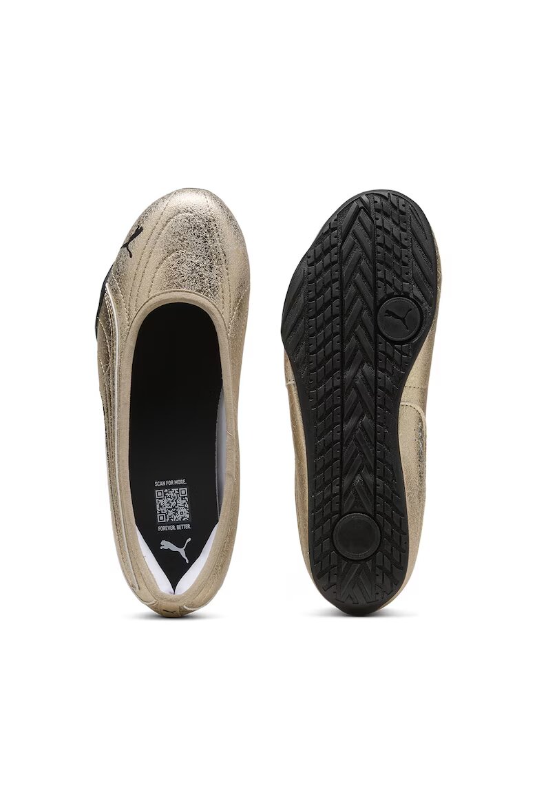 Puma Пантофки Catch Soleil от еко кожа с метализиран ефект Златист/Черен