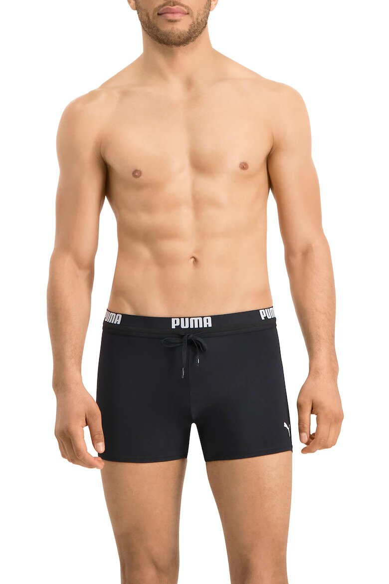 Puma Плувни боксерки с връзки Бял/Черен