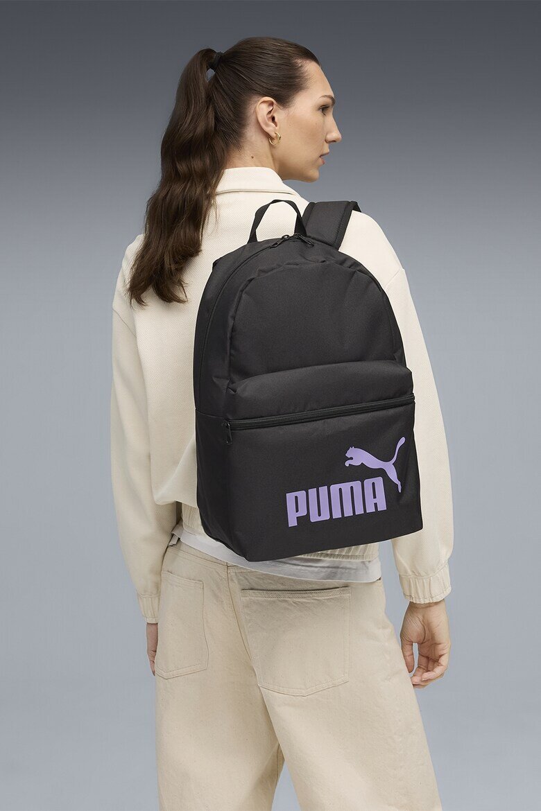 Puma Раница Phase с лого - 22 л Черен/Лилав