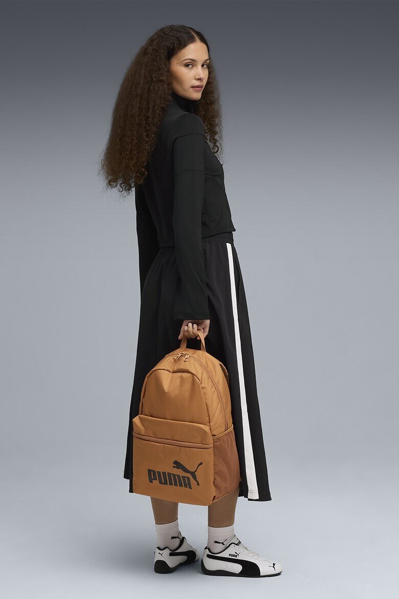 Puma Раница Phase с лого - 22 л Черен/Персийски портокал
