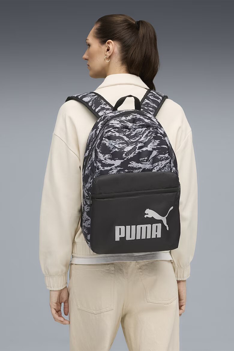 Puma Раница Phase с лого - 22 л Черен/Светло сив