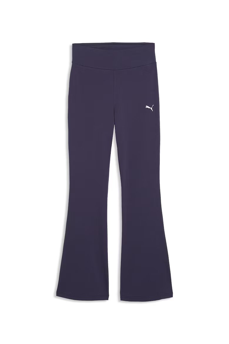 Puma Разкроен клин Essentials с висока талия Тъмновиолетов