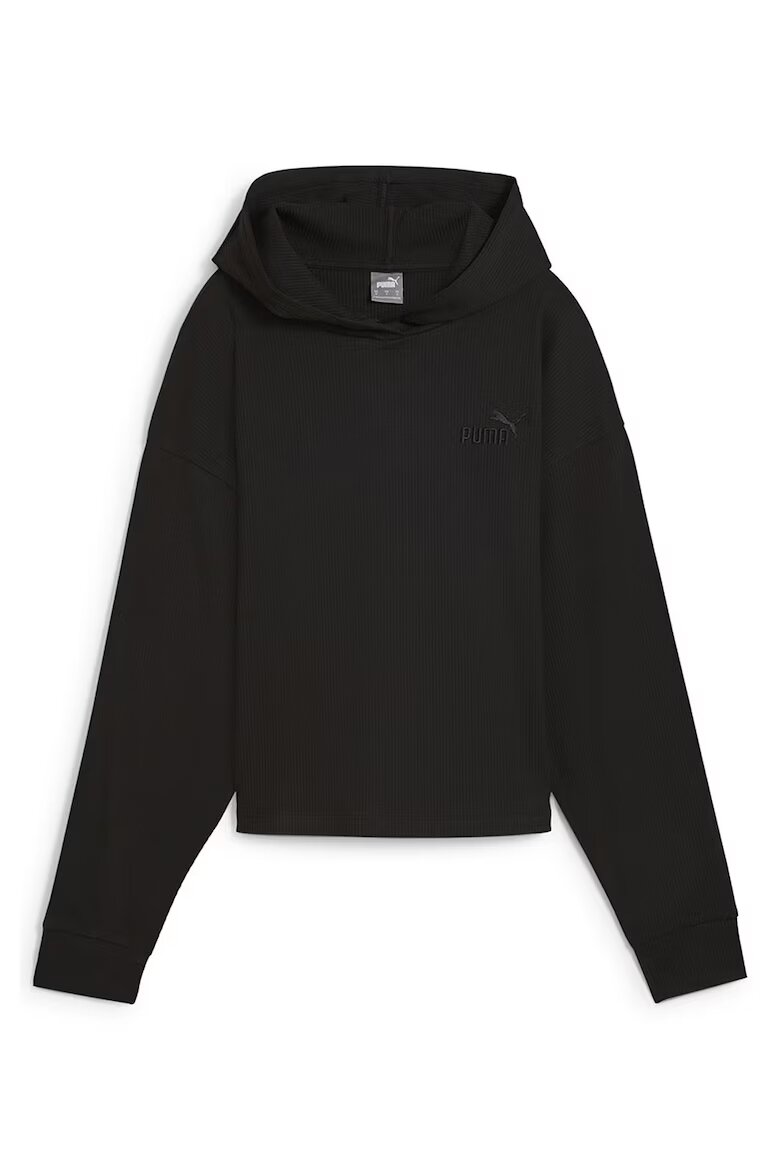 Puma Рипсено худи ESS Elevated с паднали ръкави Черен