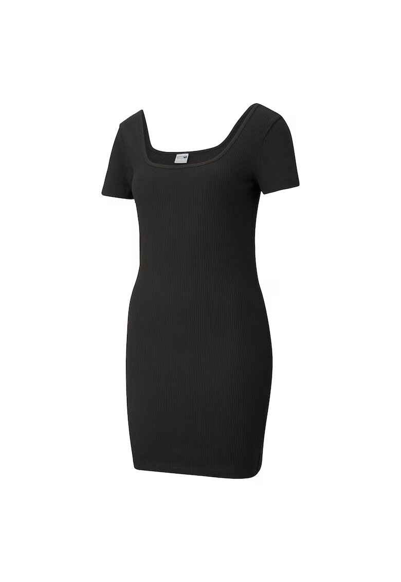 Puma Рокля Classics Square Neck Ribbed Dress 53161501 Дамска
