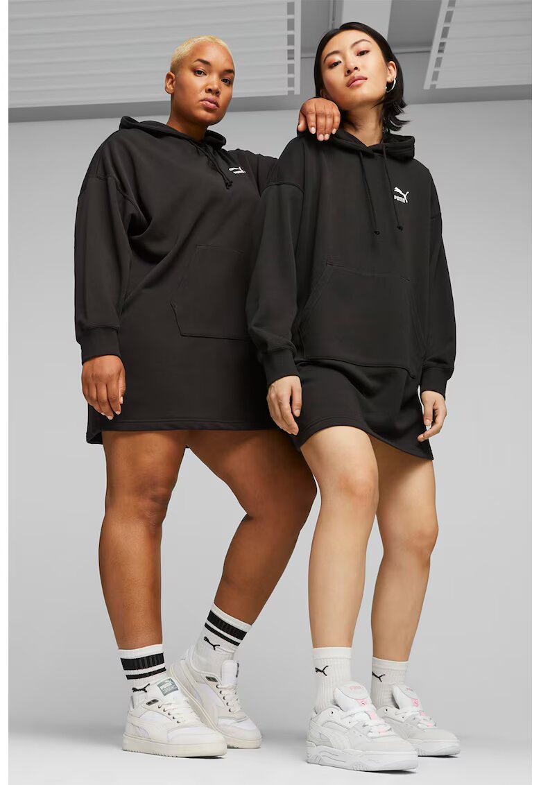 Puma Рокля тип худи Classics с джоб кенгуру
