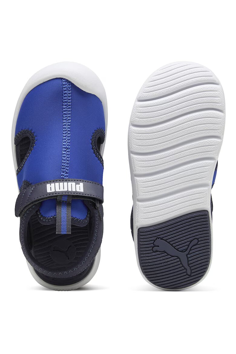 Puma Сандали Fun Racer с велкро и отвори Бял/Черен/Кралско Синьо
