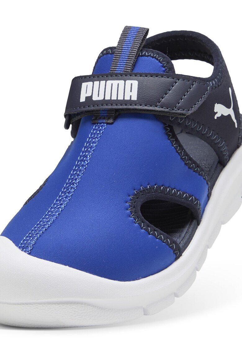 Puma Сандали Fun Racer с велкро и отвори Бял/Черен/Кралско Синьо