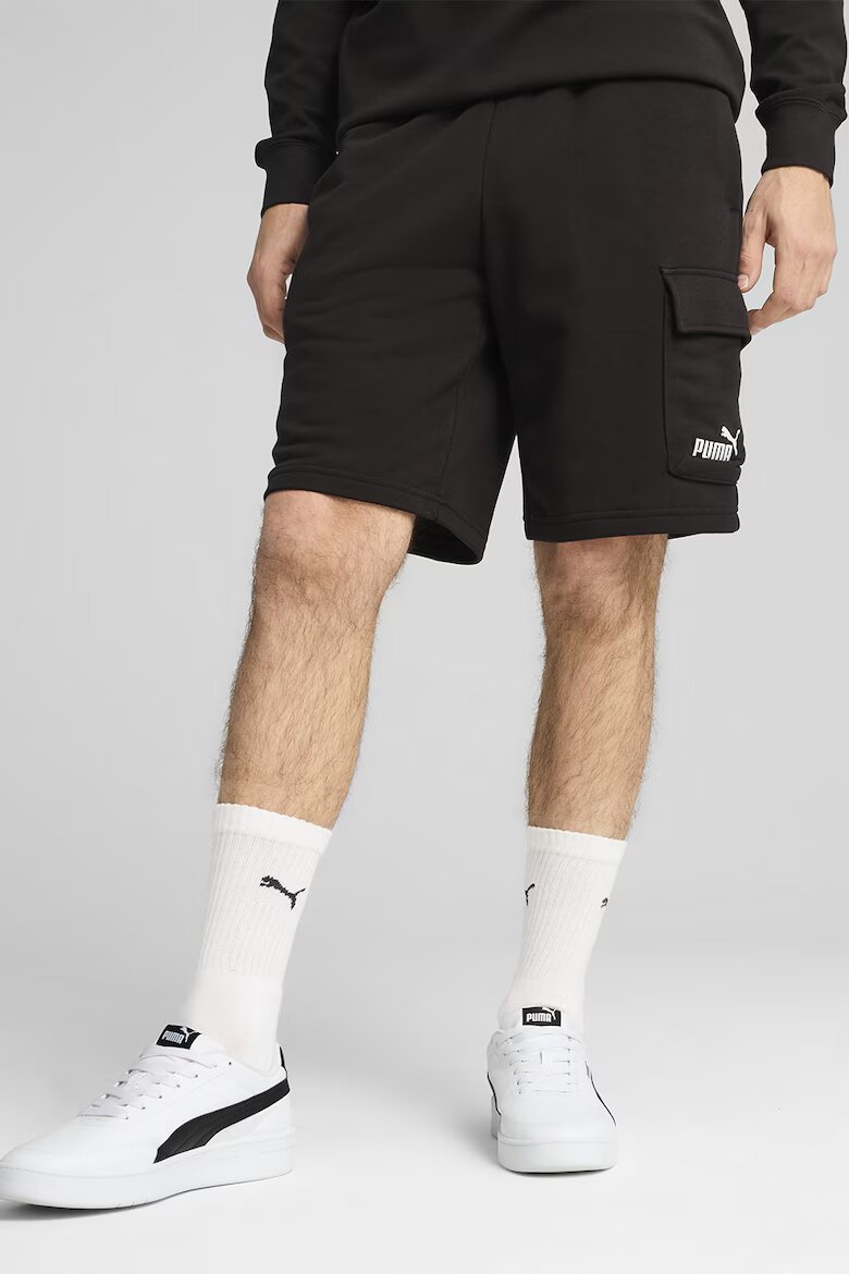 Puma Шорти с джоб с капаче Черен