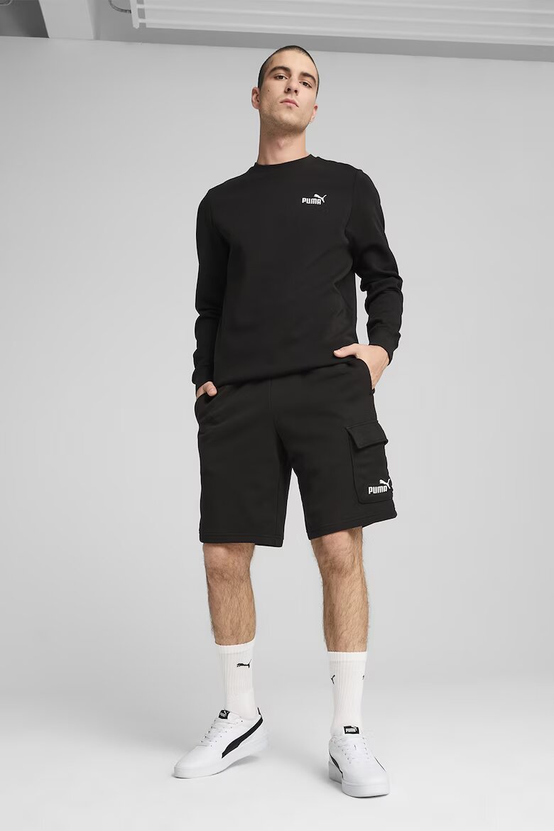 Puma Шорти с джоб с капаче Черен