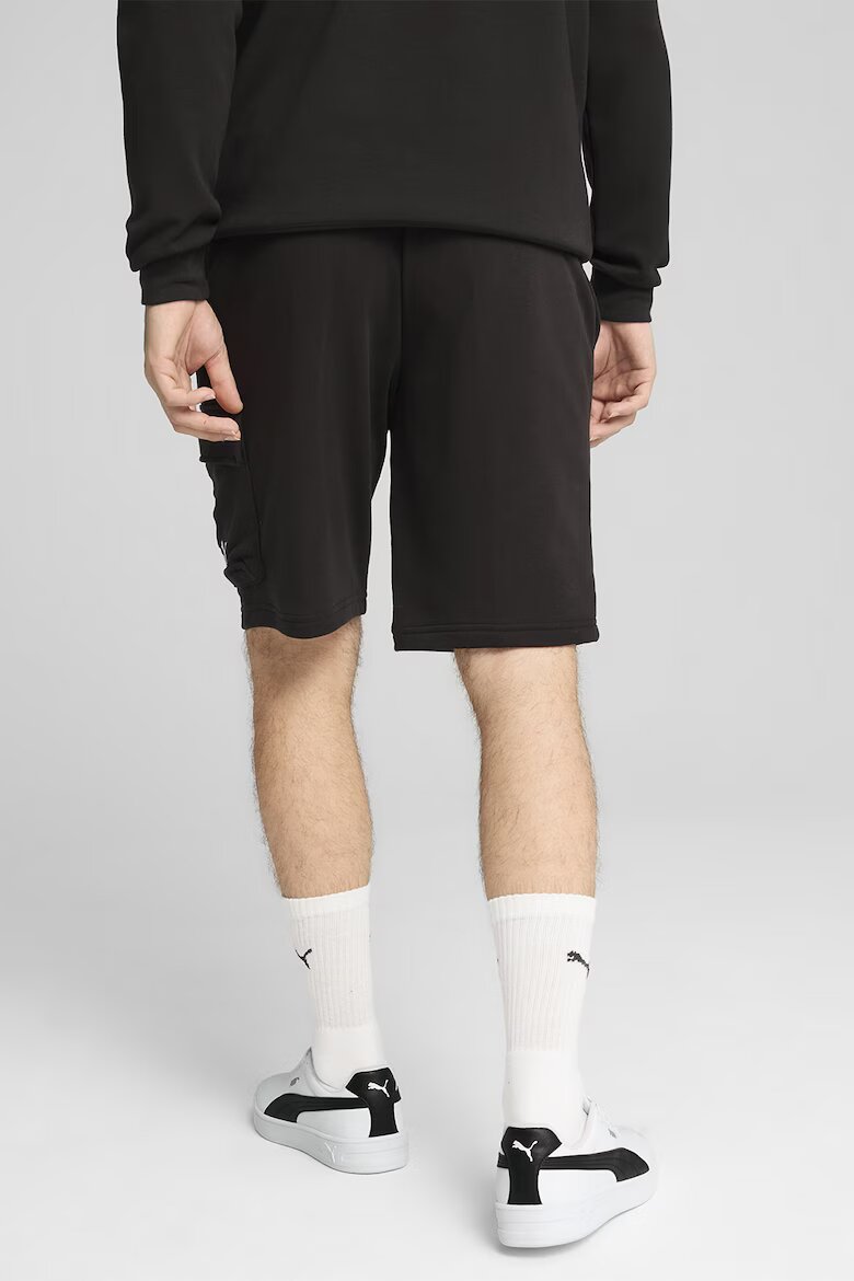 Puma Шорти с джоб с капаче Черен
