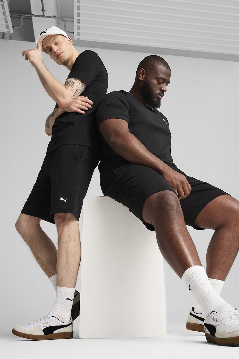 Puma Шорти с лого Черен