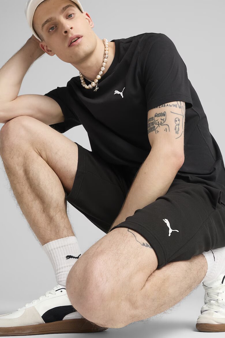 Puma Шорти с лого Черен