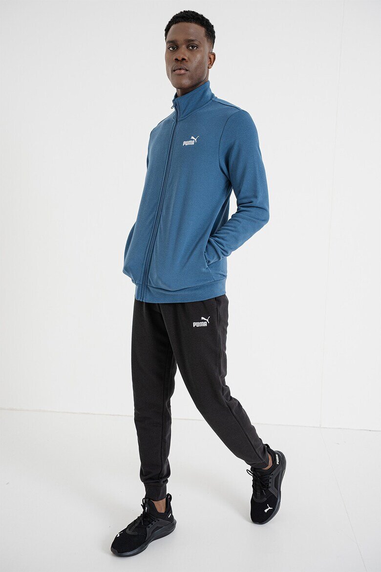 Puma Спортен екип ESS с памук с цип Черен/Тъмносин