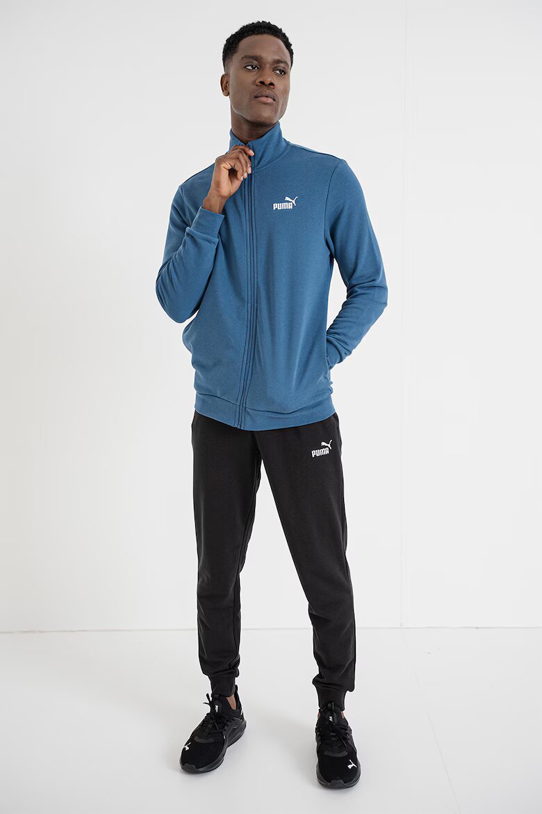 Puma Спортен екип ESS с памук с цип Черен/Тъмносин
