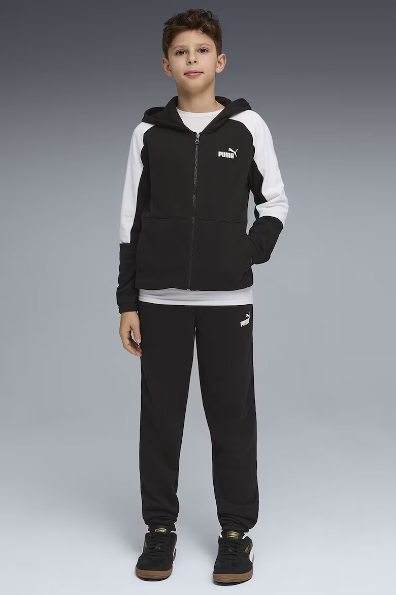 Puma Спортен екип с джобове и цип Бял/Черен