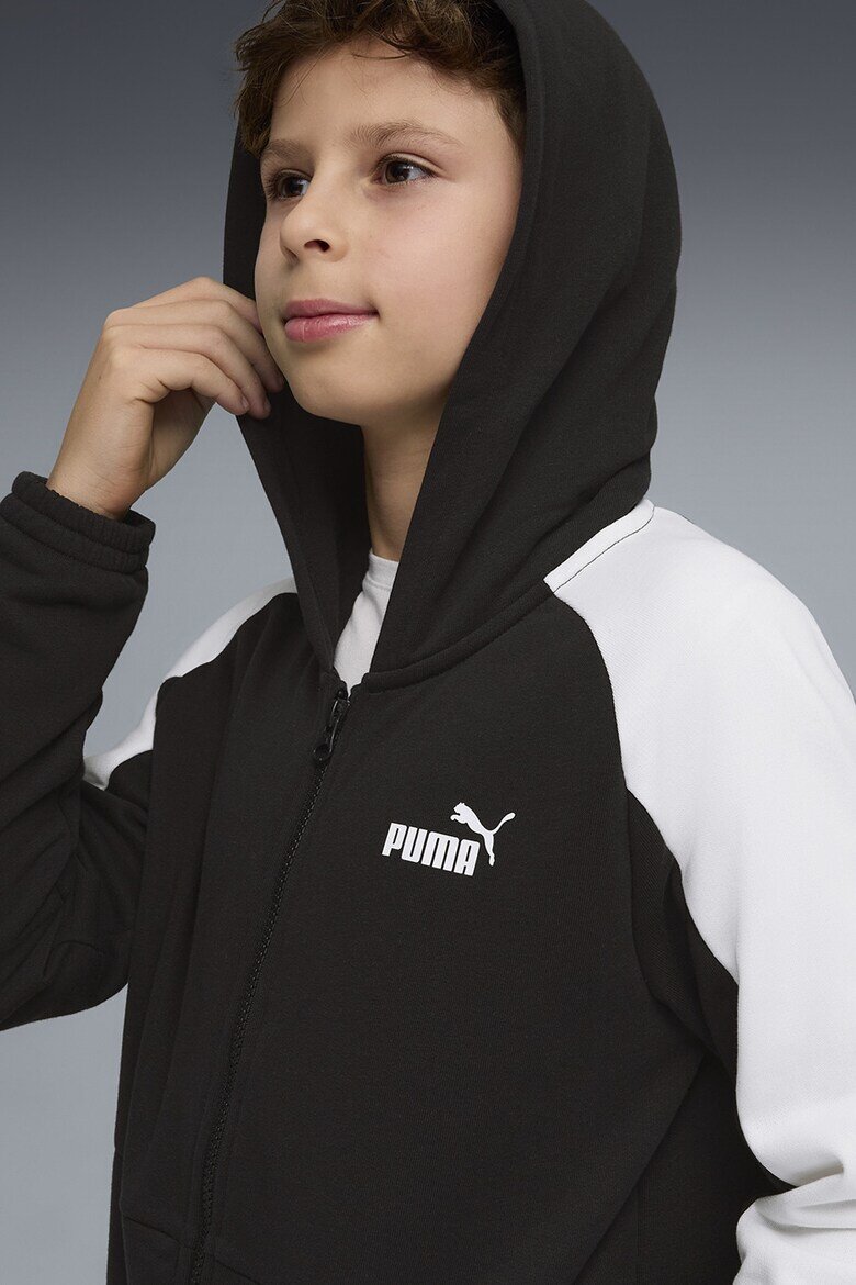 Puma Спортен екип с джобове и цип Бял/Черен