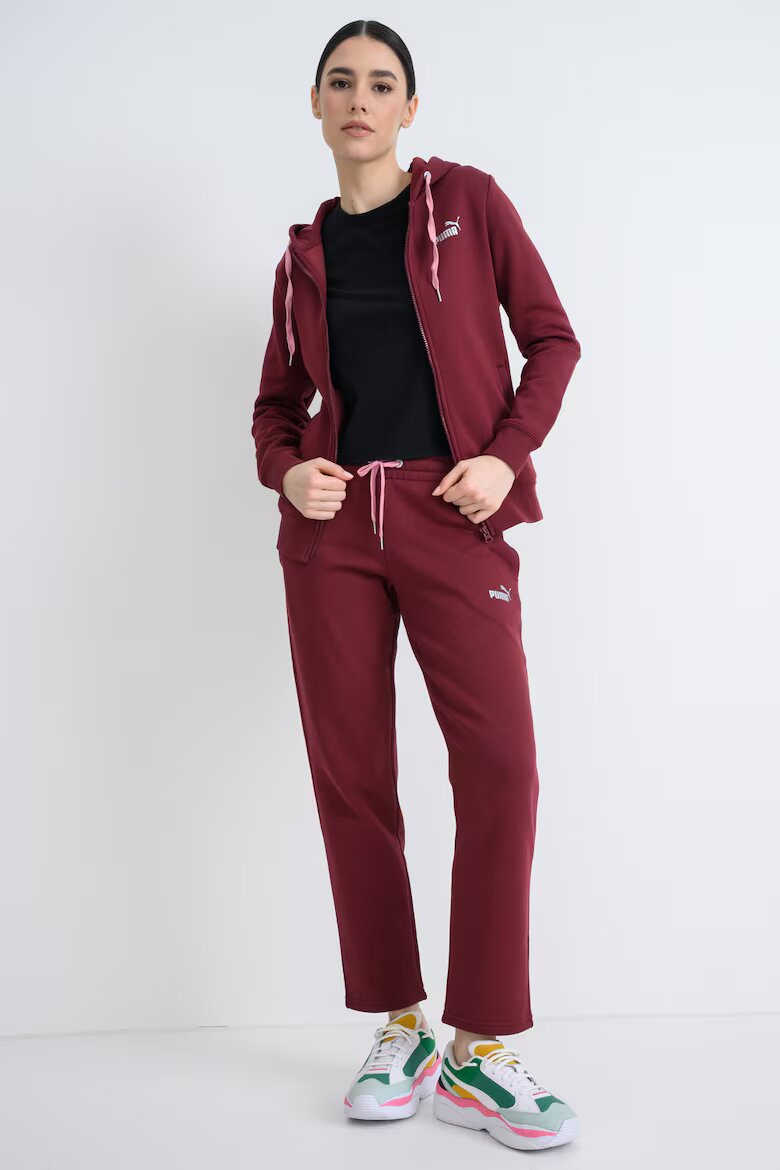 Puma Спортен екип с качулка и лого Бордо