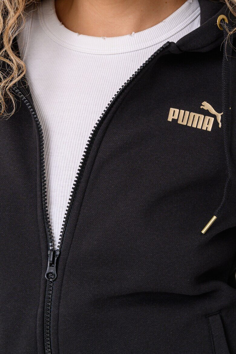 Puma Спортен екип с качулка и лого Черен