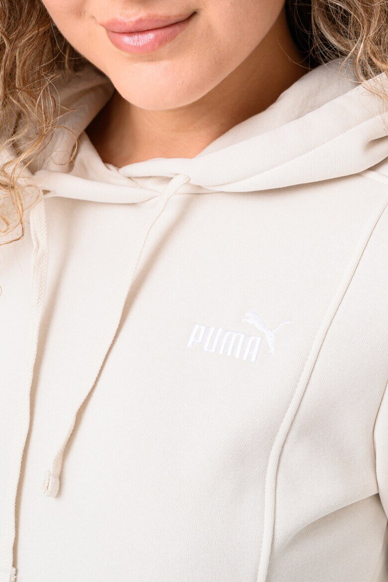 Puma Спортен екип с качулка и лого Крем
