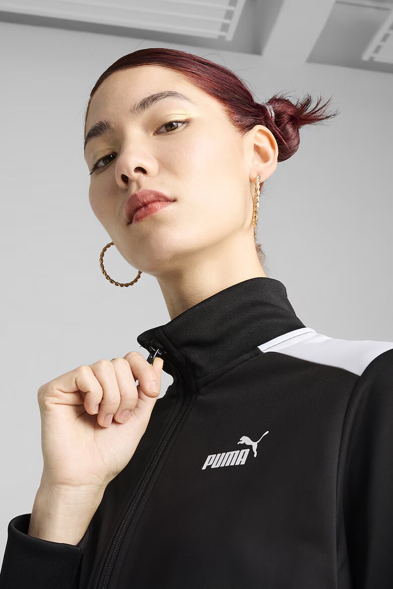 Puma Спортен екип с цип и лого Черен