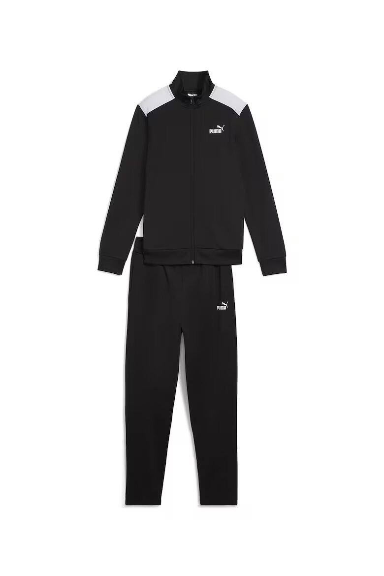 Puma Спортен екип с цип и лого Черен