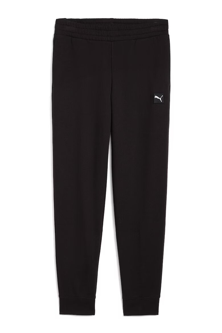 Puma Спортен панталон Ess Elevated с лого Черен