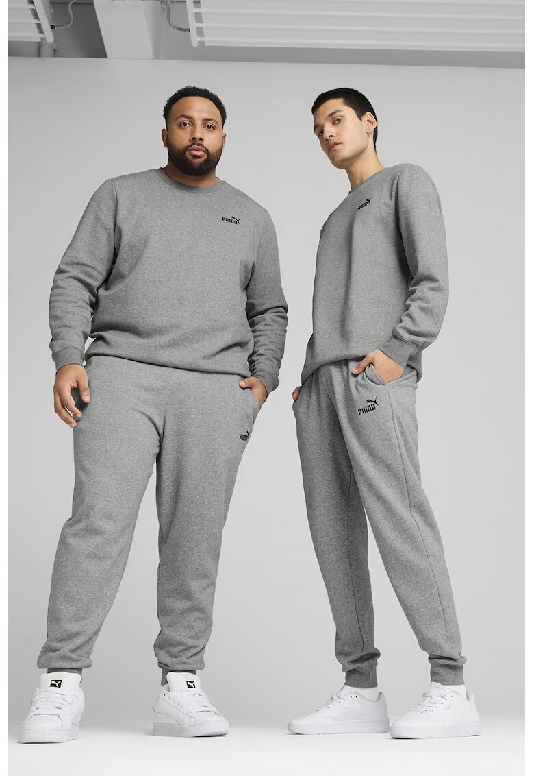 Puma Спортен панталон ESS No.1 с джобове - Сив меланж