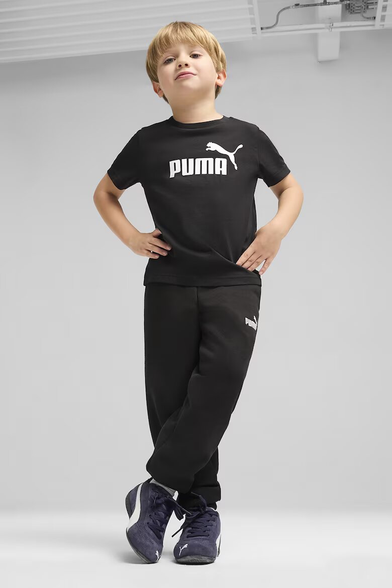 Puma Спортен панталон ESS No. 1 с еластична талия и лого Черен