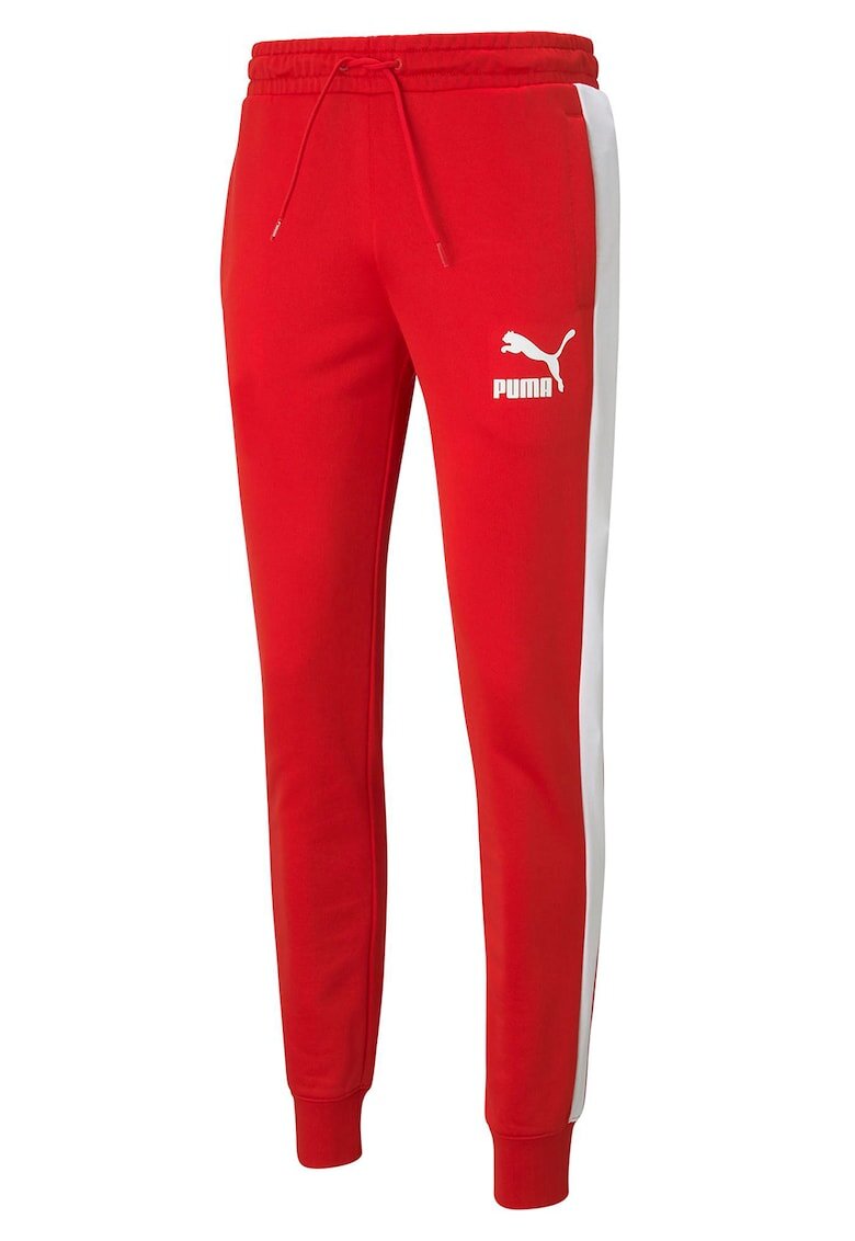 Puma Спортен панталон Iconic T7 PT с контрасти встрани