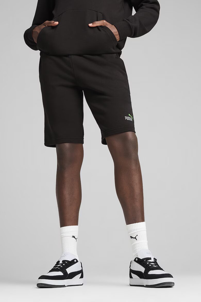 Puma Спортни бермуди Essentials 2 с еластична талия Избеляло черно