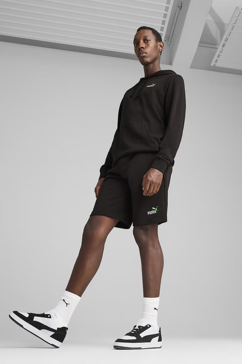 Puma Спортни бермуди Essentials 2 с еластична талия Избеляло черно