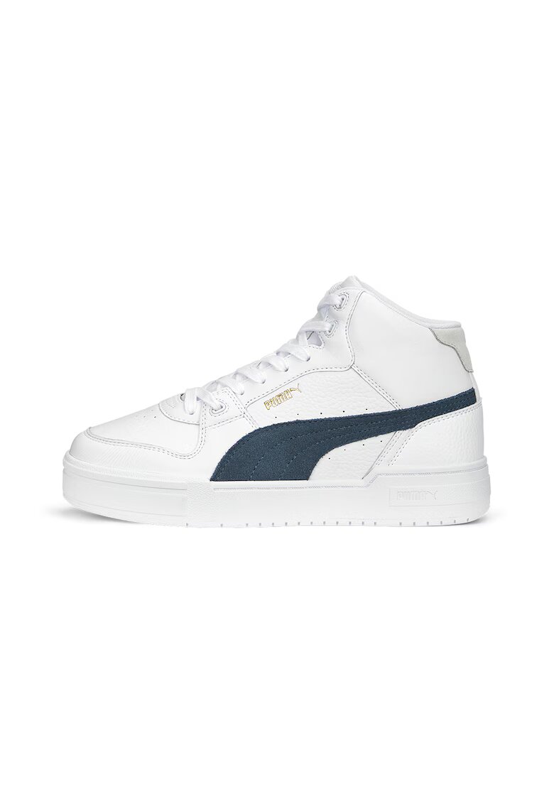 Puma Спортни обувки CA Pro от еко кожа и велур - Бял/Тъмносин