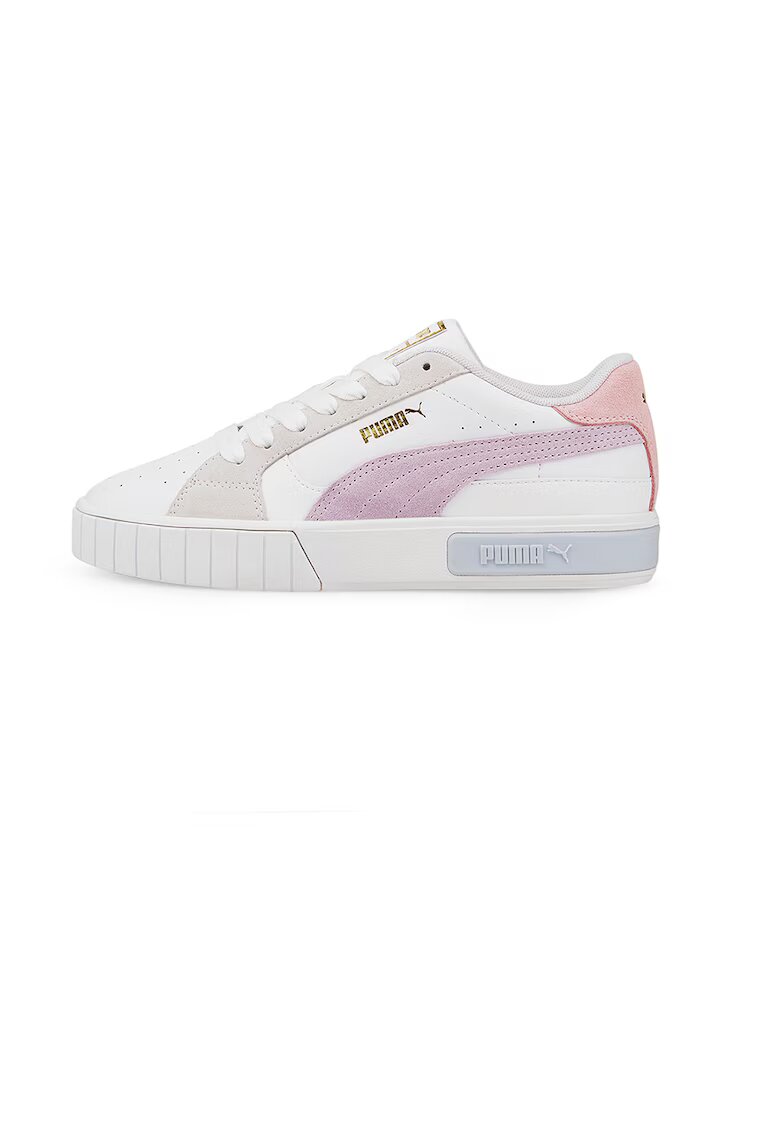 Puma Спортни обувки Cali Star с велур - Бял/Лилав
