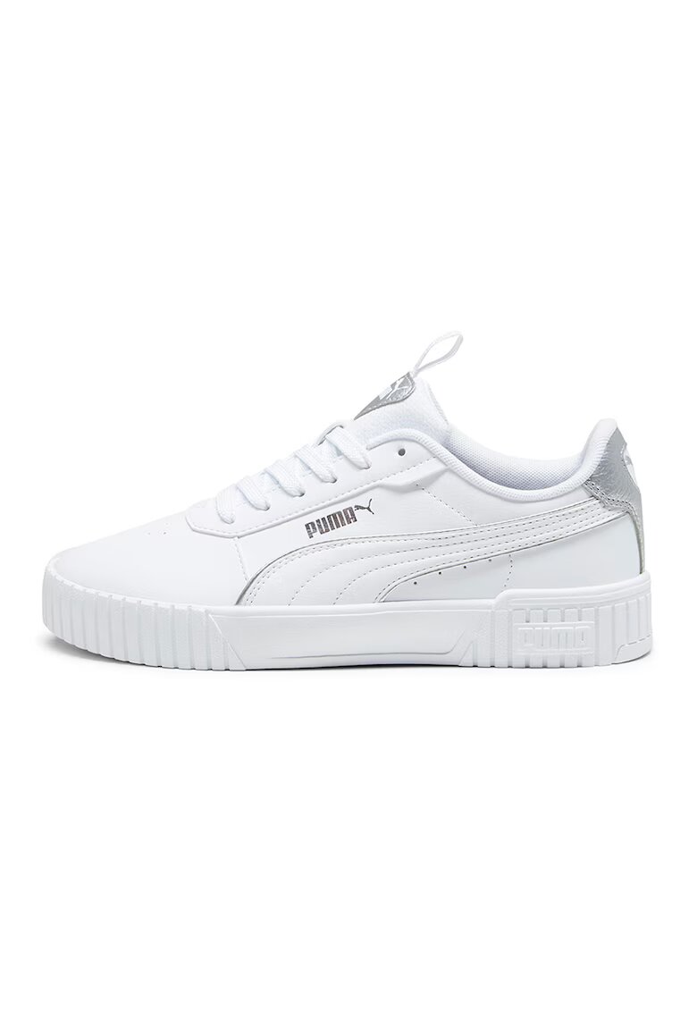 Puma Спортни обувки Carina 2.0 от еко кожа - Бял/Сребрист