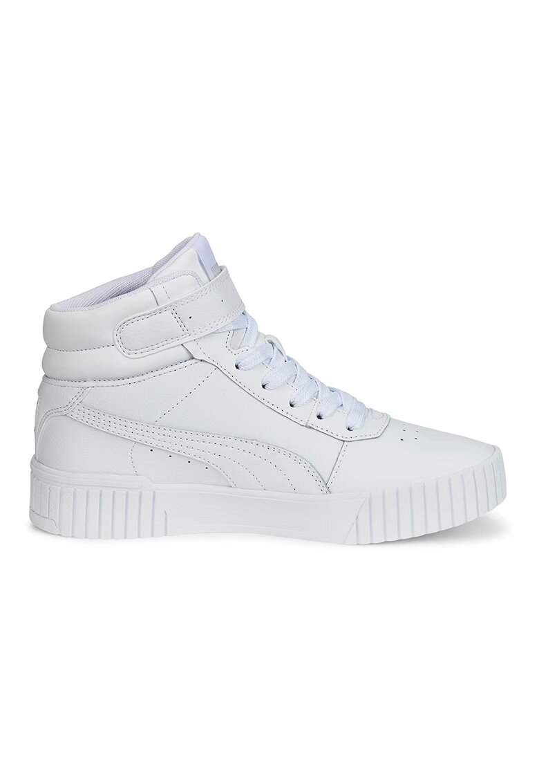 Puma Спортни обувки Carina 2.0 от кожа и еко кожа - Бял/Сребрист