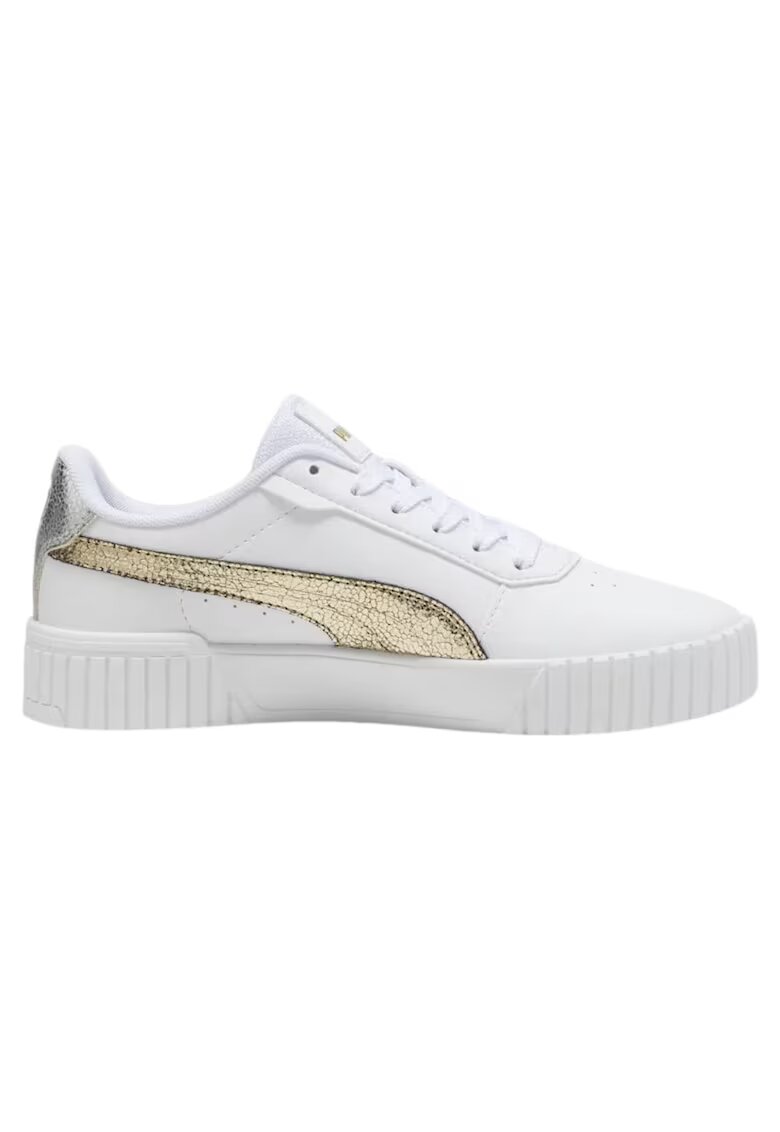 Puma Спортни обувки Carina 2.0 с кожа - Бял/Златист