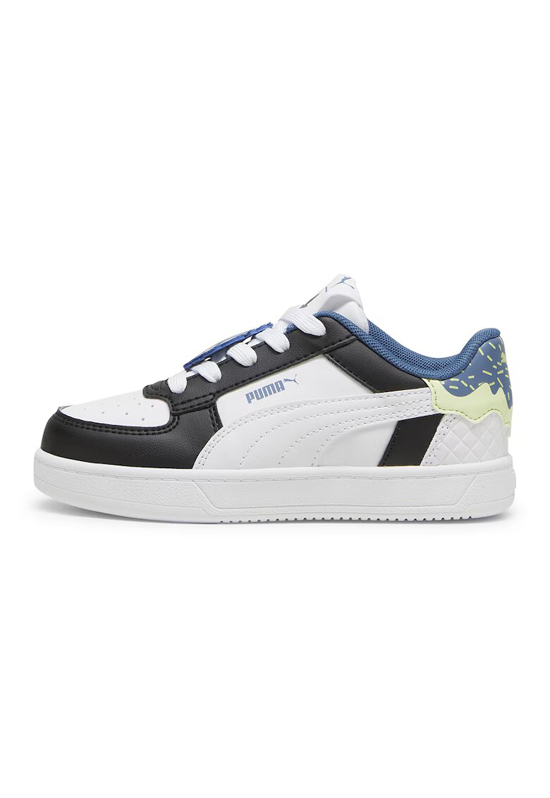 Puma Спортни обувки Caven 2.0 от еко кожа - Бял/Черен/Син