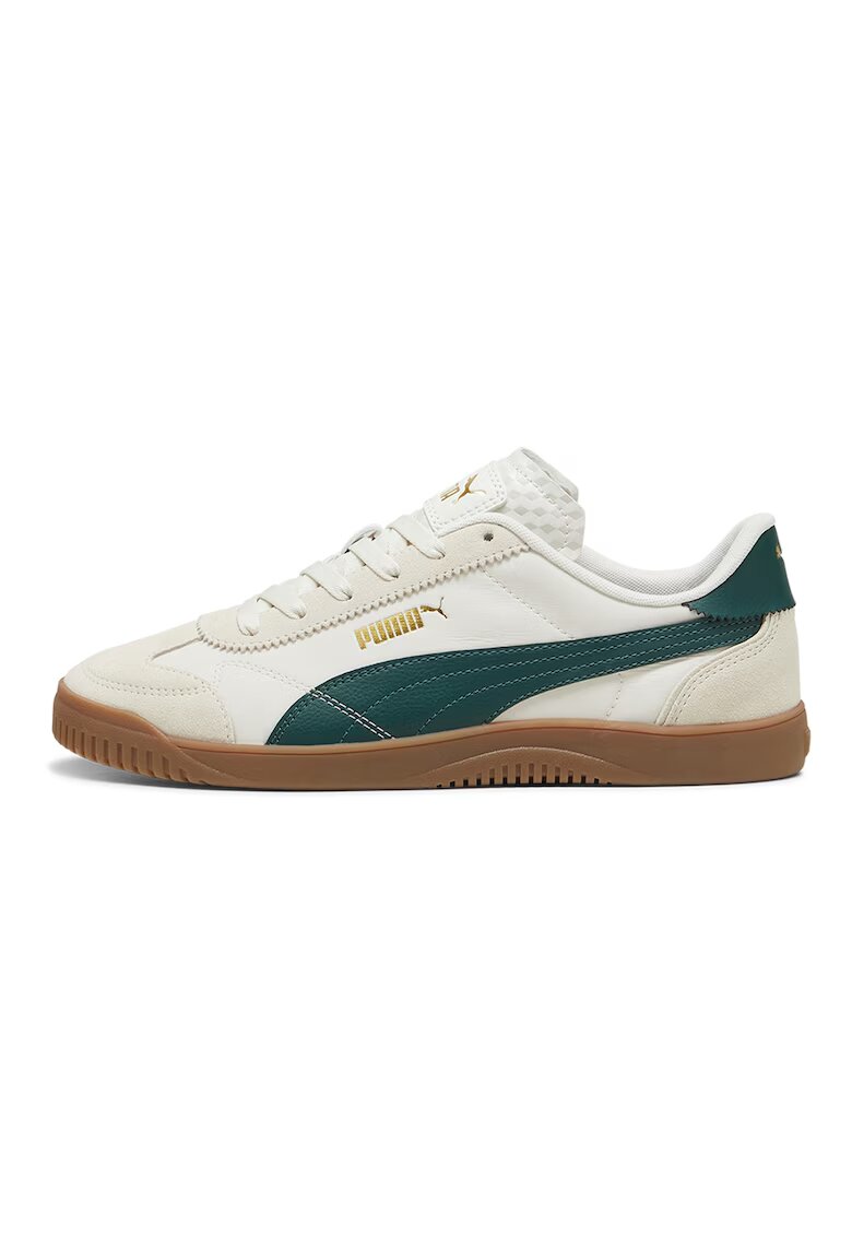 Puma Спортни обувки Club 5v5 Lux с велур - Зелен/Светло
