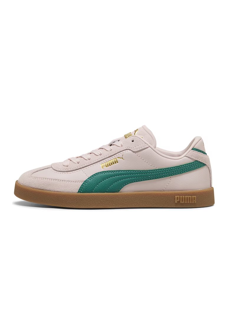 Puma Спортни обувки Club II Era от велур и еко кожа - Прашно розово/Персийско зелено