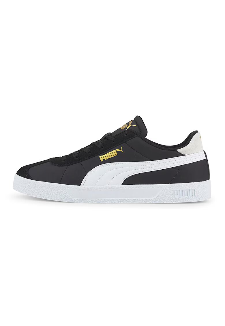 Puma Спортни обувки Club Nylon с велур - Бял/Тъмносин