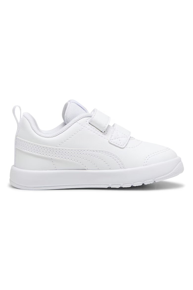 Puma Спортни обувки Courtflex от еко кожа с велкро Бял