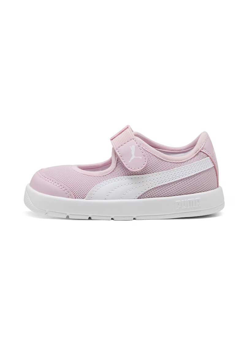Puma Спортни обувки Courtflex v3 Lina Mary Jane - Бял/Прашно розово