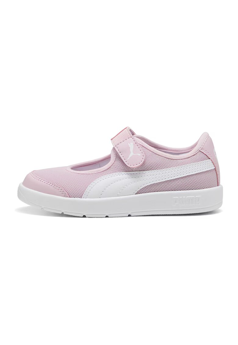 Puma Спортни обувки Courtflex v3 Lina Mary Jane - Бял/Светлорозов