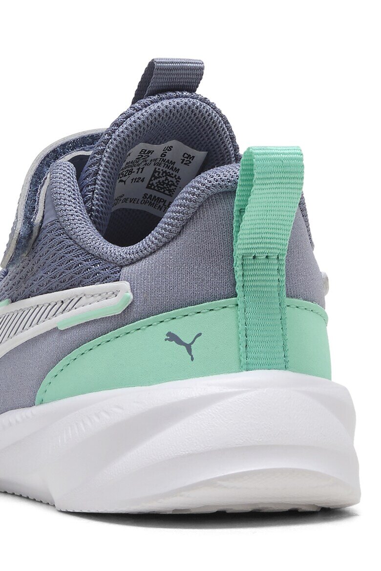 Puma Спортни обувки Flyer 3 с велкро и мрежа Прашно синьо/Бял/Ментово зелено