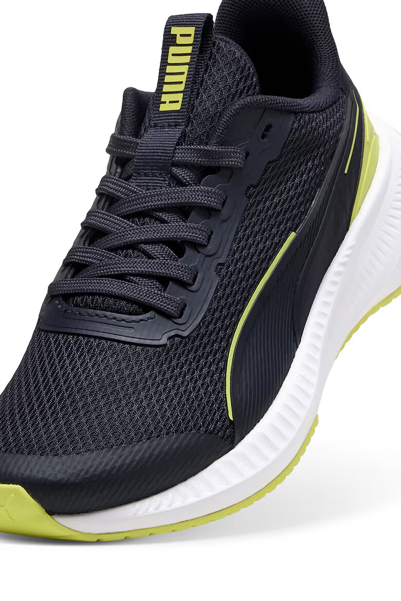 Puma Спортни обувки Flyer Lite 3 с мрежа и лого Ултрамарин синьо/Лайм зелено