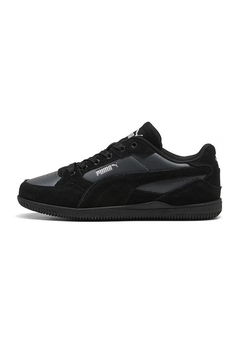 Puma Спортни обувки K-Moda от еко кожа с велур - Черен/Антрацитно сиво