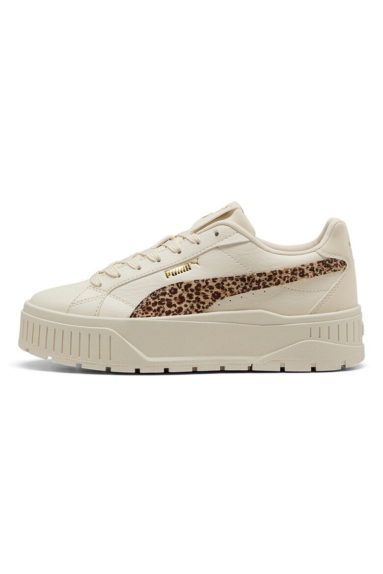 Puma Спортни обувки Karmen II от еко кожа с равна платформа Слонова кост/Кафяв/Бежов